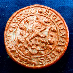 Originalabdruck Wachssiegel Büsdorfer Scheffengericht 1694