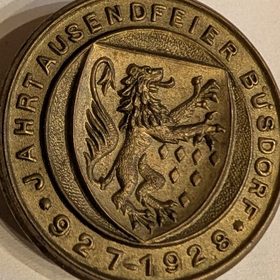 Medaille Jahrtausendfeier Büsdorf 927-1928