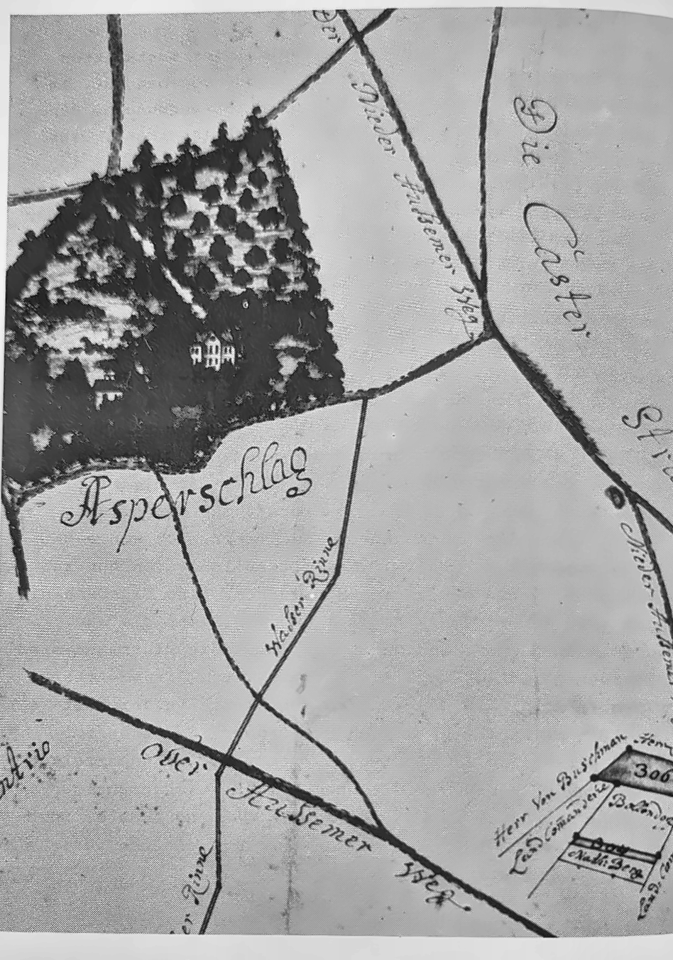 Asperschlag mit Mohrenhof um 1773
